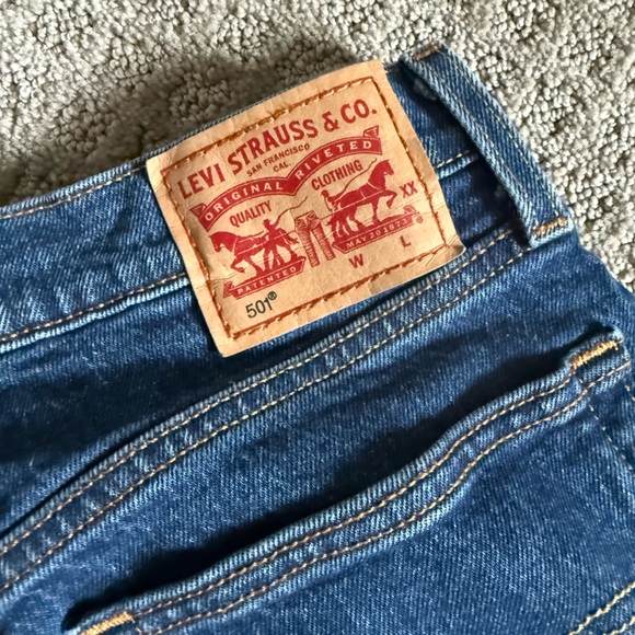 Levi's Straight Fit Denim Jeans - Deep Blue - Picture 3 of 8